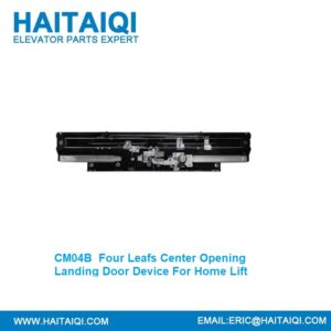 CM04B Four Leafs Center Opening Landing Door Device For Home Lift