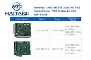 AIEC-MCB-B , AIEC-MCB-C3 V&T System Inverter Main Board