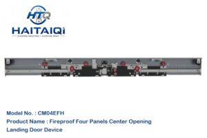 CM04EFH Fireproof Four Panels Center Opening Landing Door Device