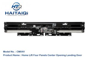 CM04V Home Lift Four Panels Center Opening Landing Door